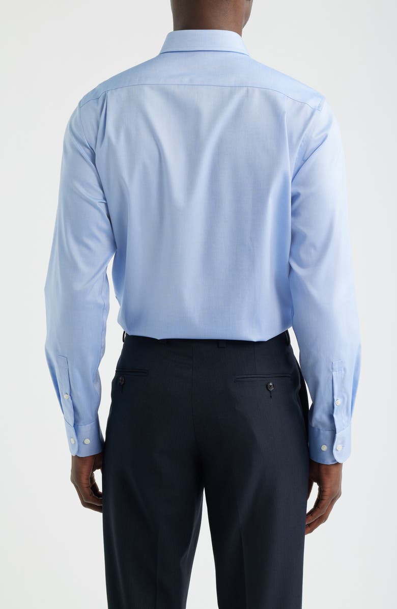 Hickey Freeman Modern Fit Pima Cotton Dress Shirt, Alternate, color, 