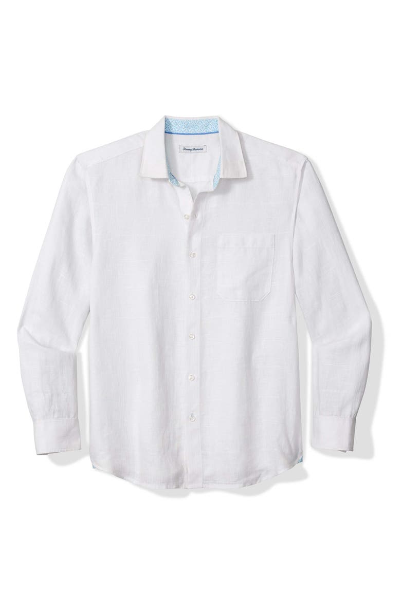 Tommy Bahama Paradiso Plaid Button-Up Shirt, Main, color, White