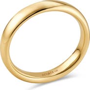 DEVATA 4mm Classic Dome Band Ring in 14K Gold
