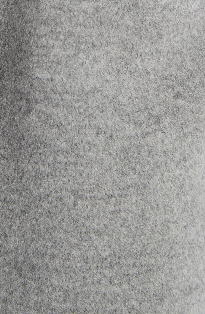 Fendi FF Logo Belted Fleece Wool & Silk Coat, Alternate, color, 