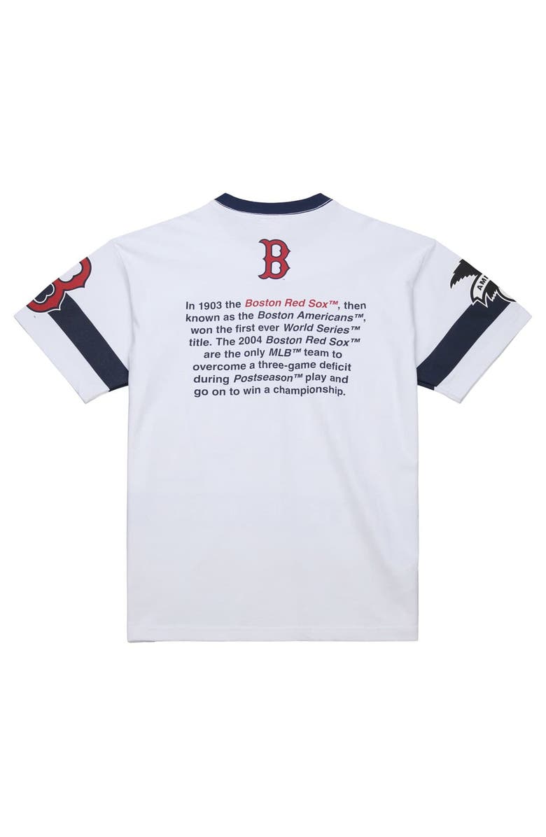 Mitchell & Ness Men's Mitchell & Ness White Boston Red Sox Cooperstown Collection Team Origins Premium T-Shirt, Alternate, color, White