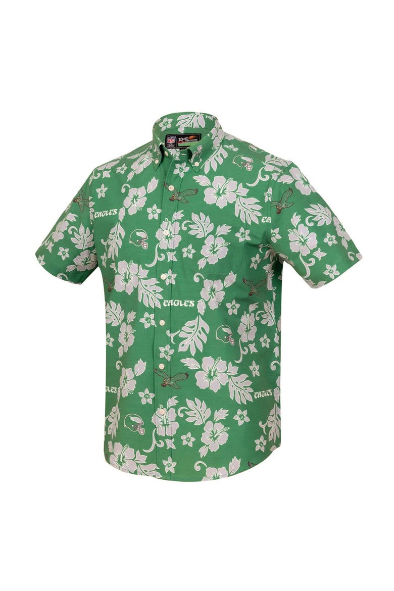 Men's Reyn Spooner  Kelly Green Philadelphia Eagles Kekai Performance Button-Down Top, Alternate, color, Kelly Green
