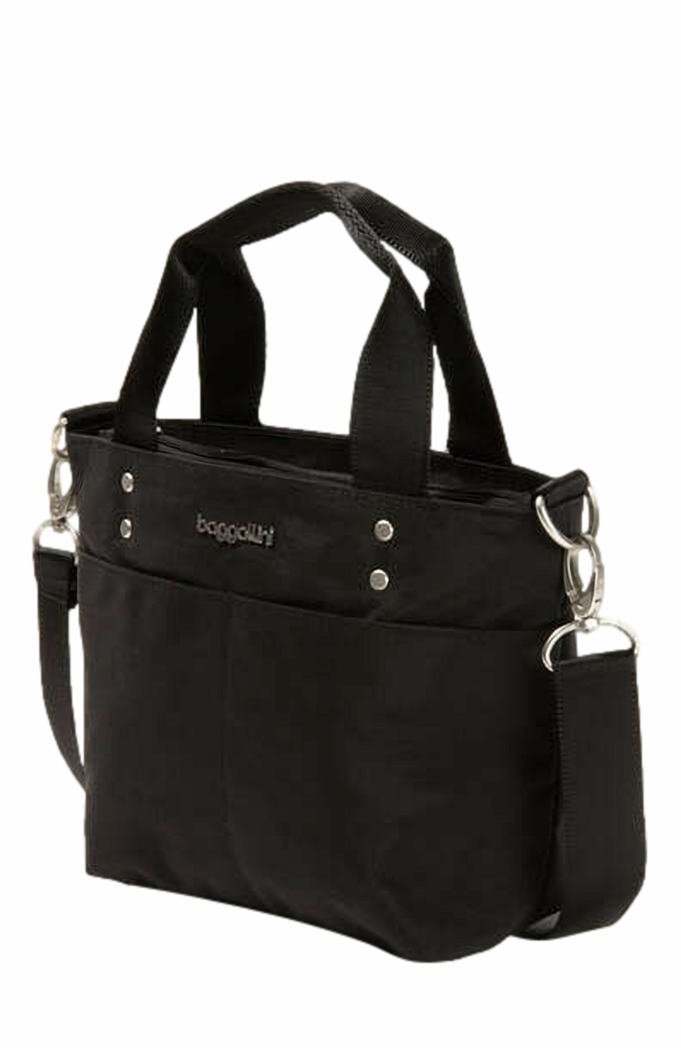 BAGGALLINI Mini Carryall Crossbody Tote Bag, Alternate, color, Black