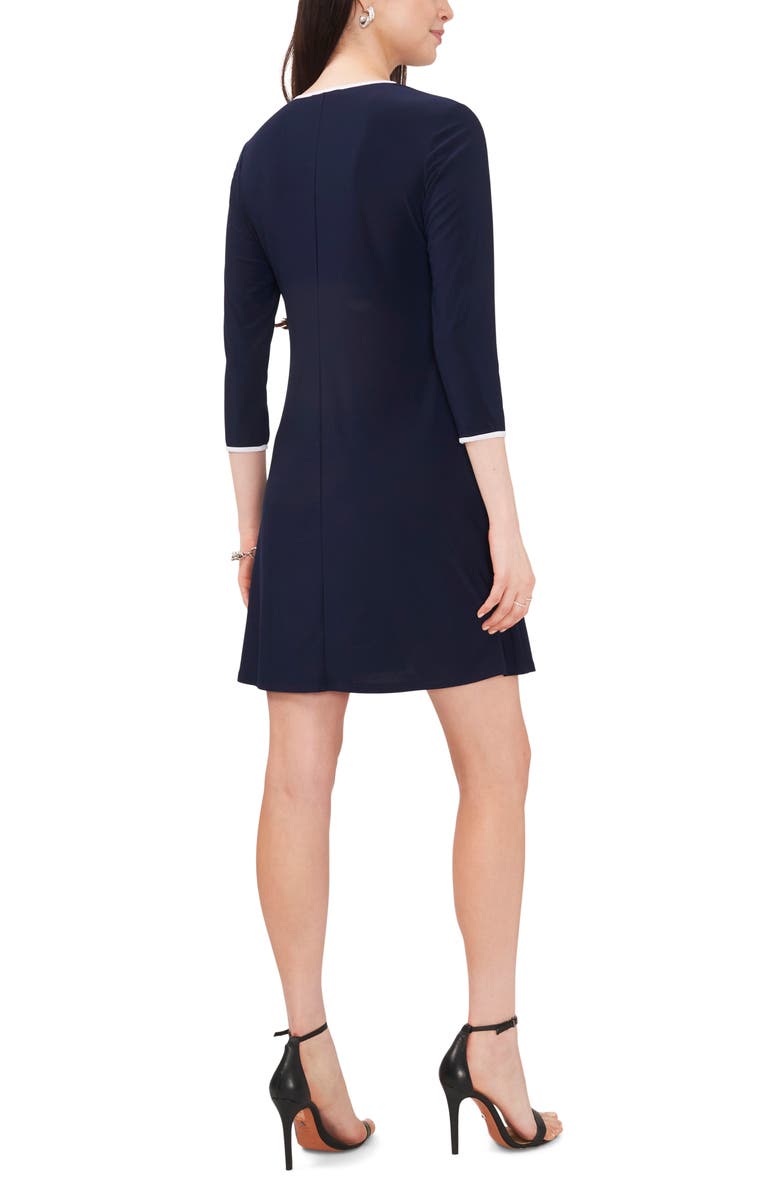 Chaus Center Stripe Minidress, Alternate, color, Jbs Navy/White