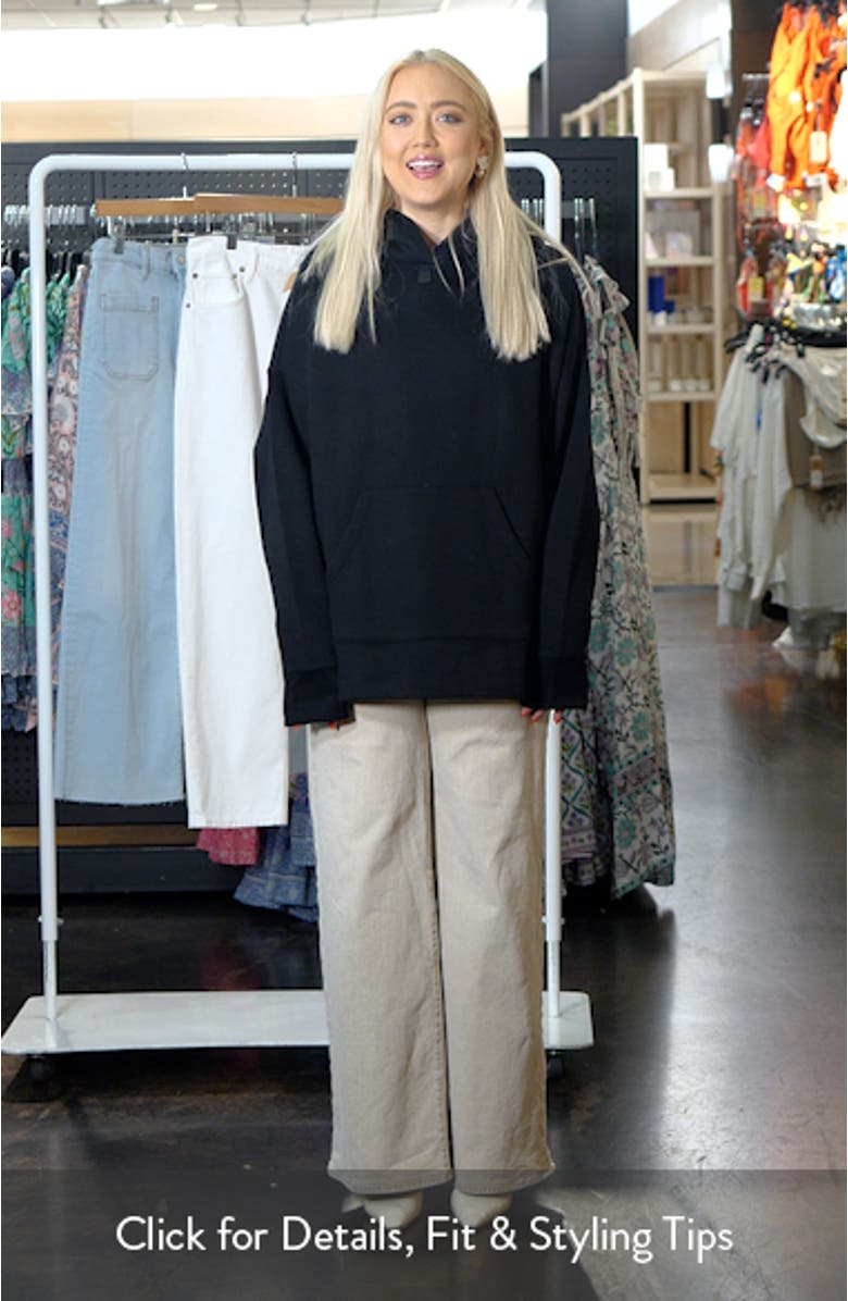 Skull Etienne Oversize Cotton Blend Hoodie, sales video thumbnail