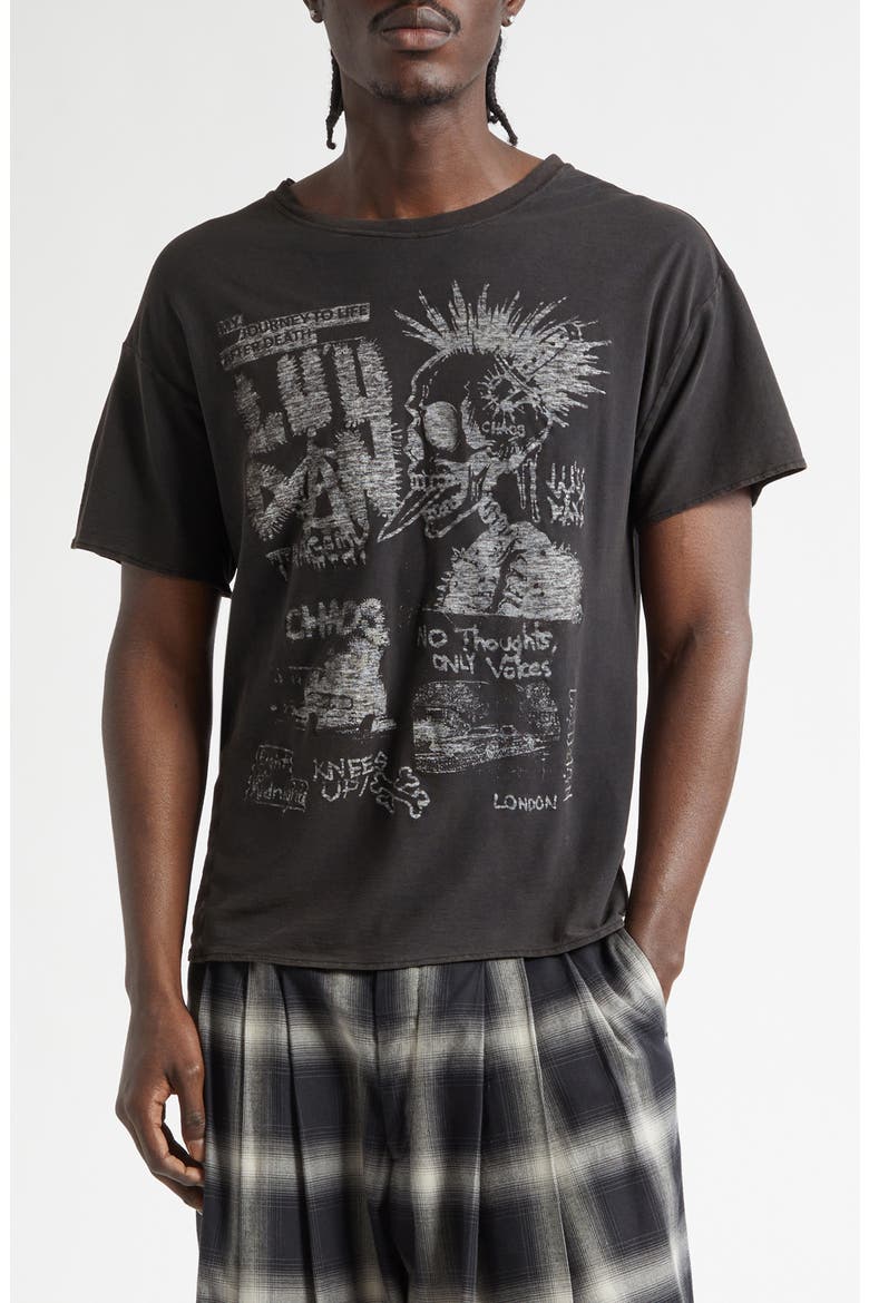 Thrash Graphic T-Shirt, Main, color, BLACK