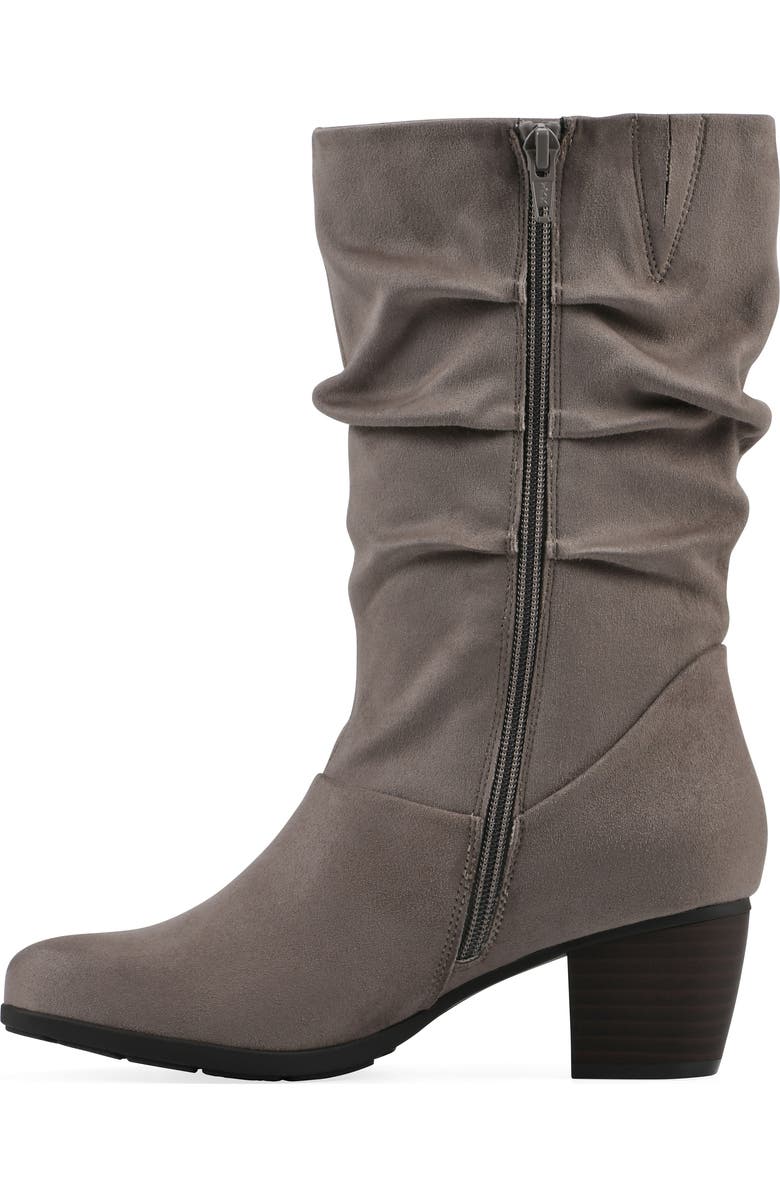 CLIFFS BY WHITE MOUNTAIN Angelie Slouch Boot, Alternate, color, Stone Fabric