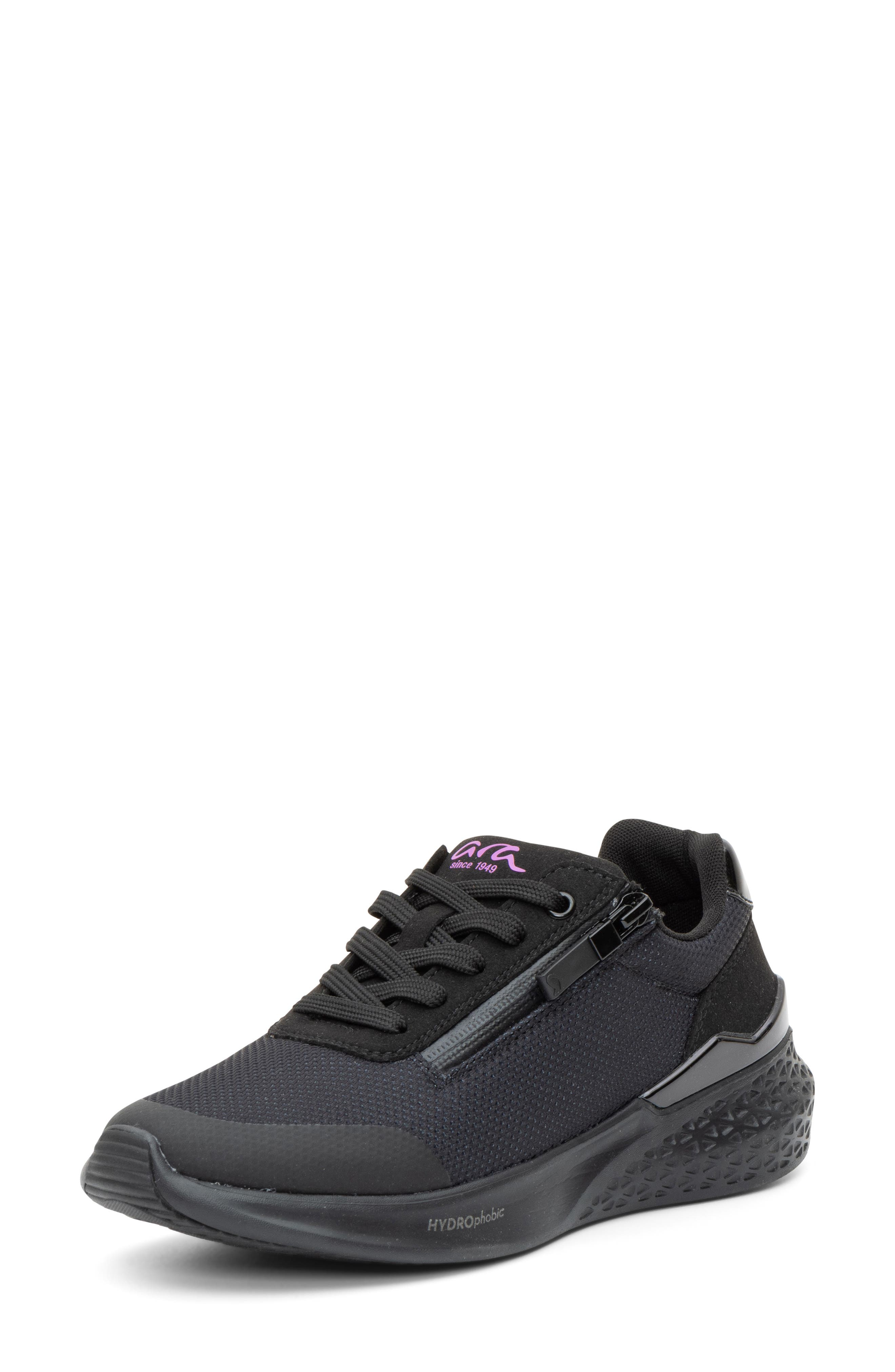 Manteo Water Resistant Low Top Sneaker, Main, color, BLACK