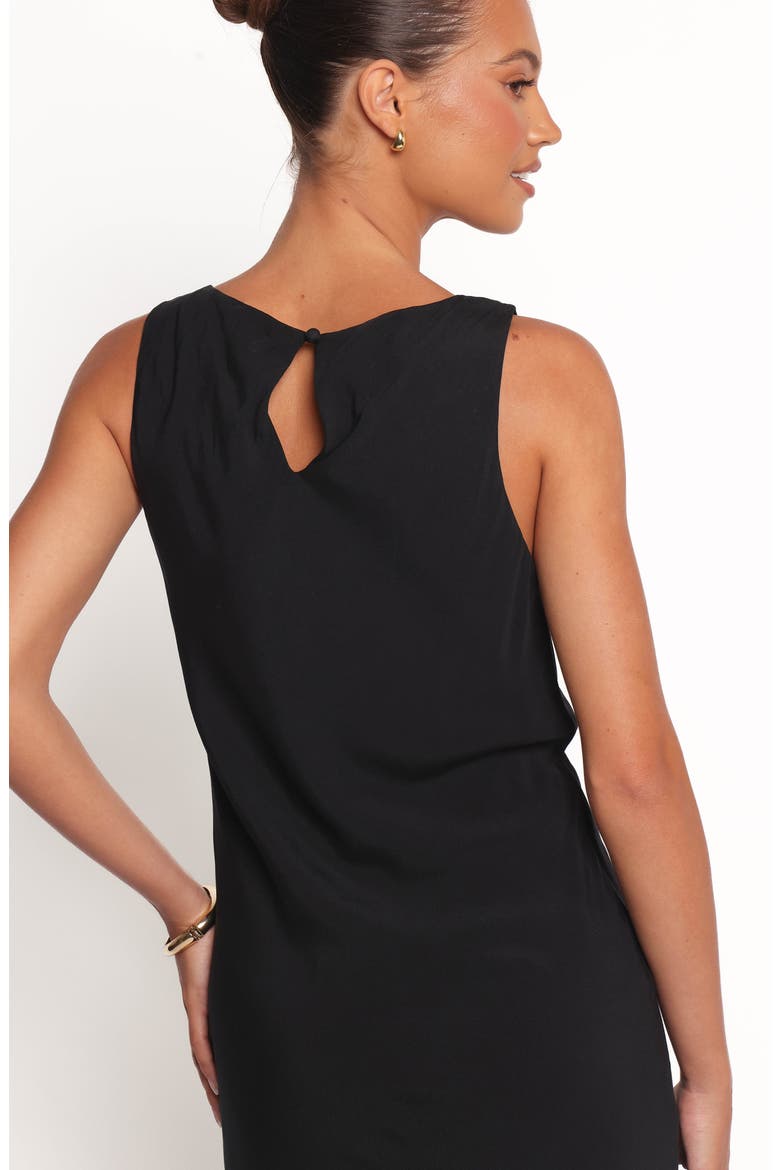 Flavia Stripe Maxi Slipdress, Alternate, color, BLACK