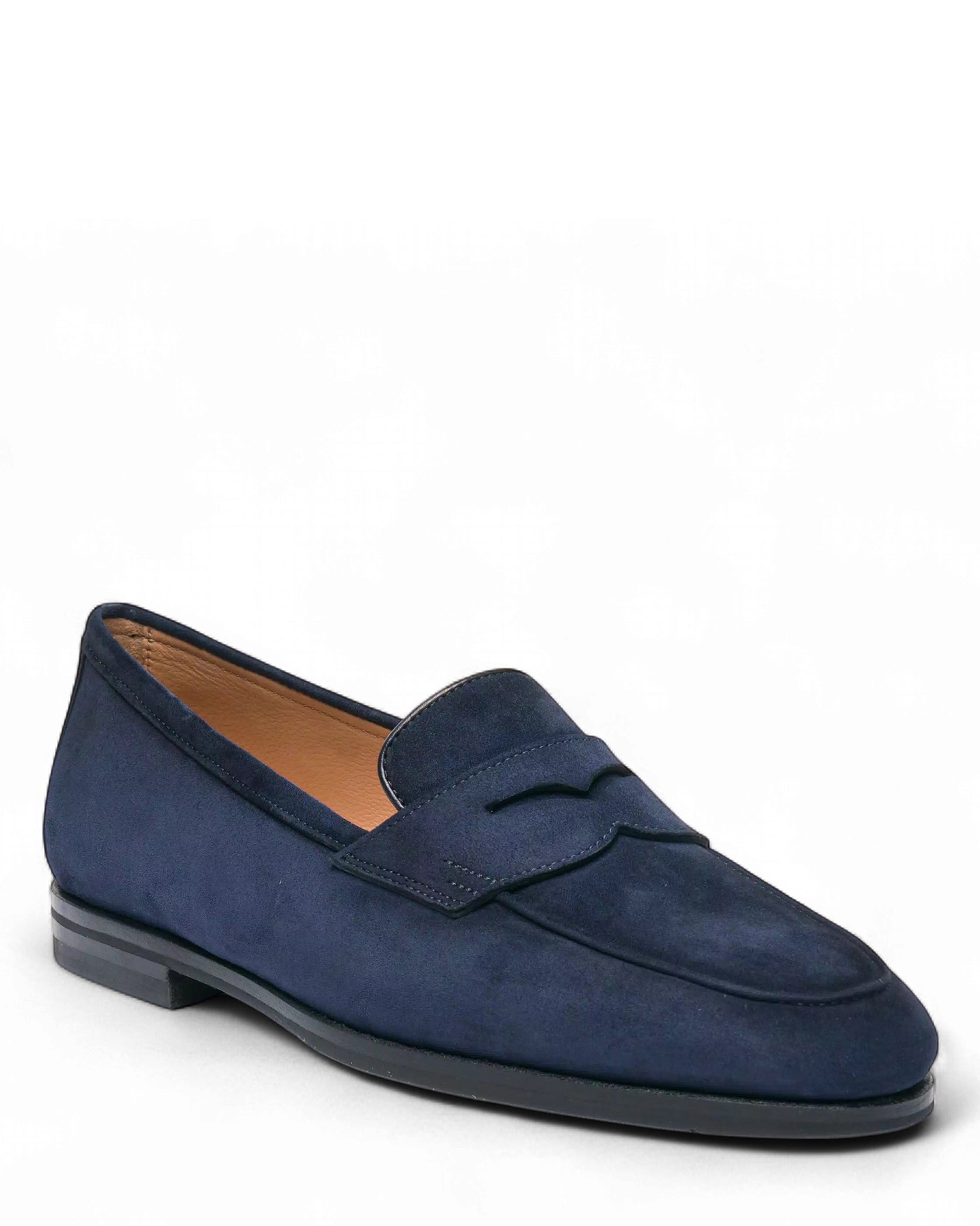 Suede Carla Loafer, Alternate, color, Blue