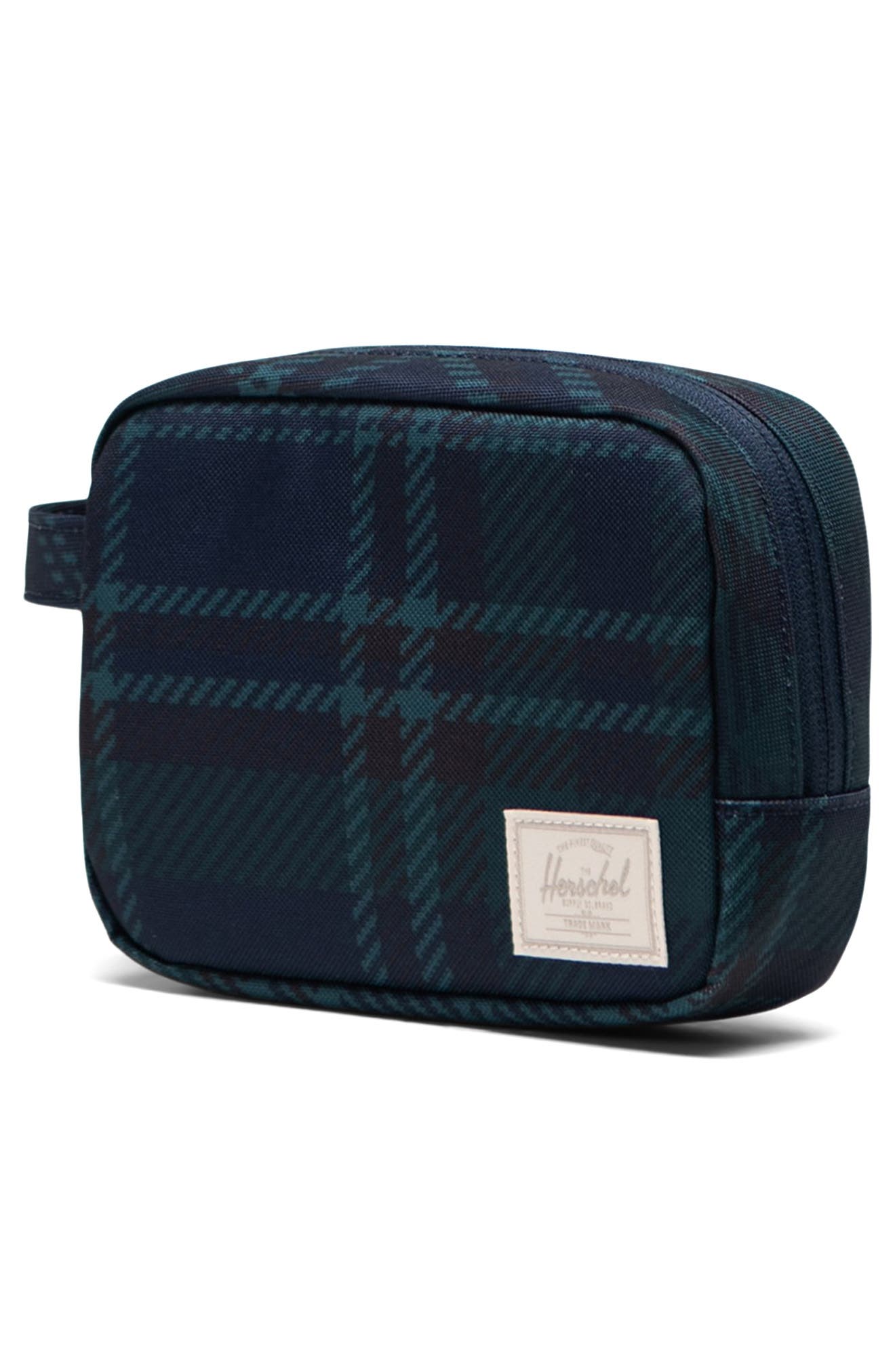 Anchor Organizer Pouch, Alternate, color, BLACK IRIS PLAID