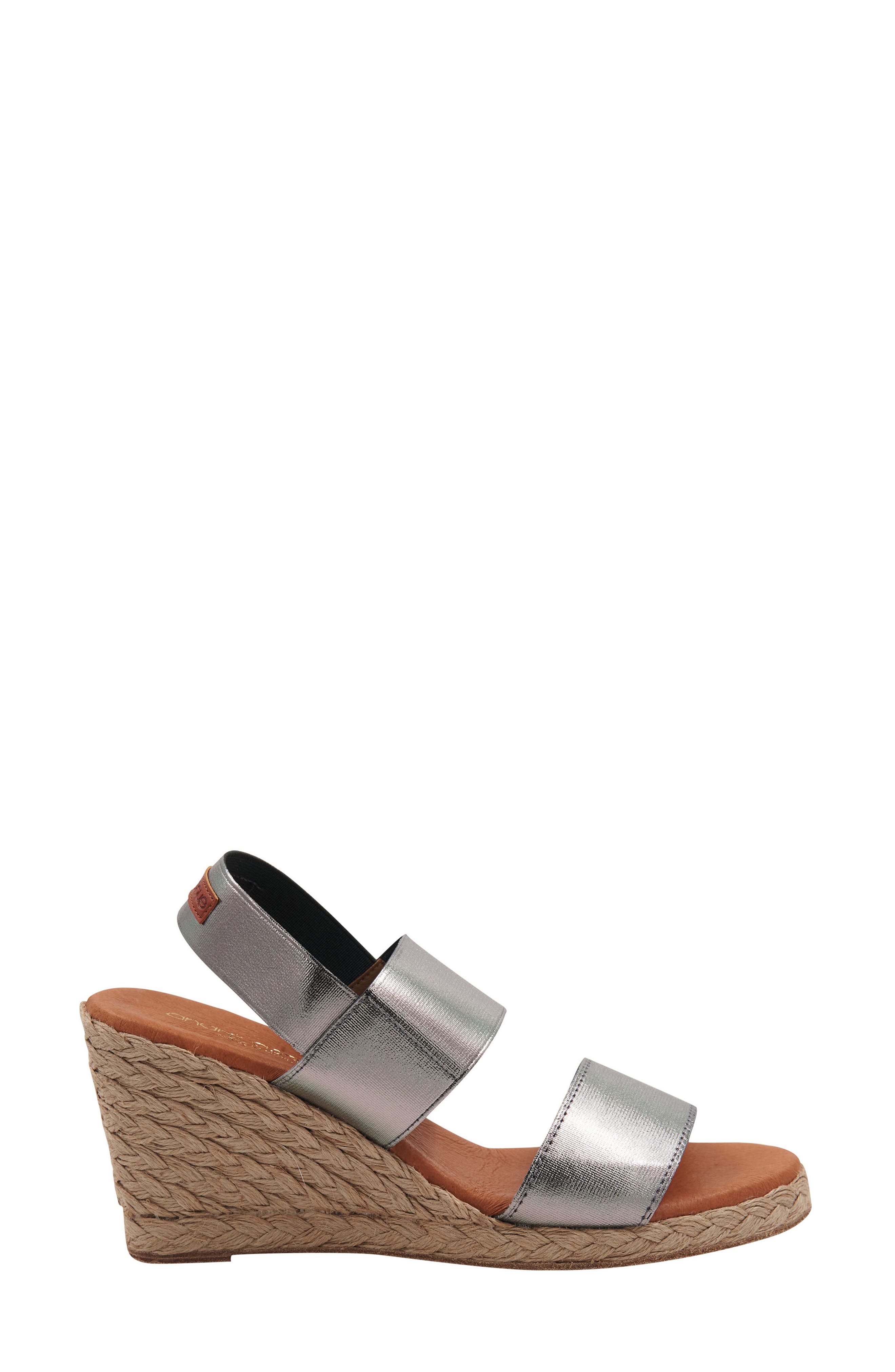 Allison Espadrille Wedge Sandal, Alternate, color, METALLIC TAUPE