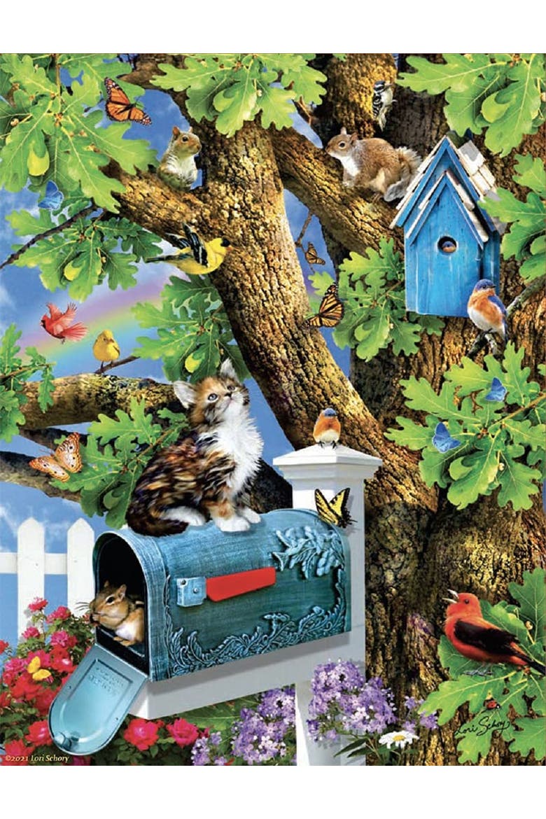 Kitty and Birdhouse 1000 piece Jigsaw Puzzle for Adults, Alternate, color, Multicolor