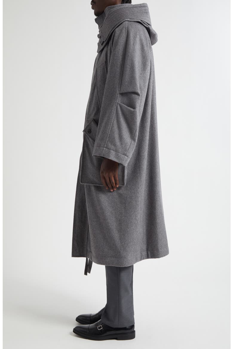 Waterproof Cashmere Parka With Removable Hood, Alternate, color, MEDIUM GREY