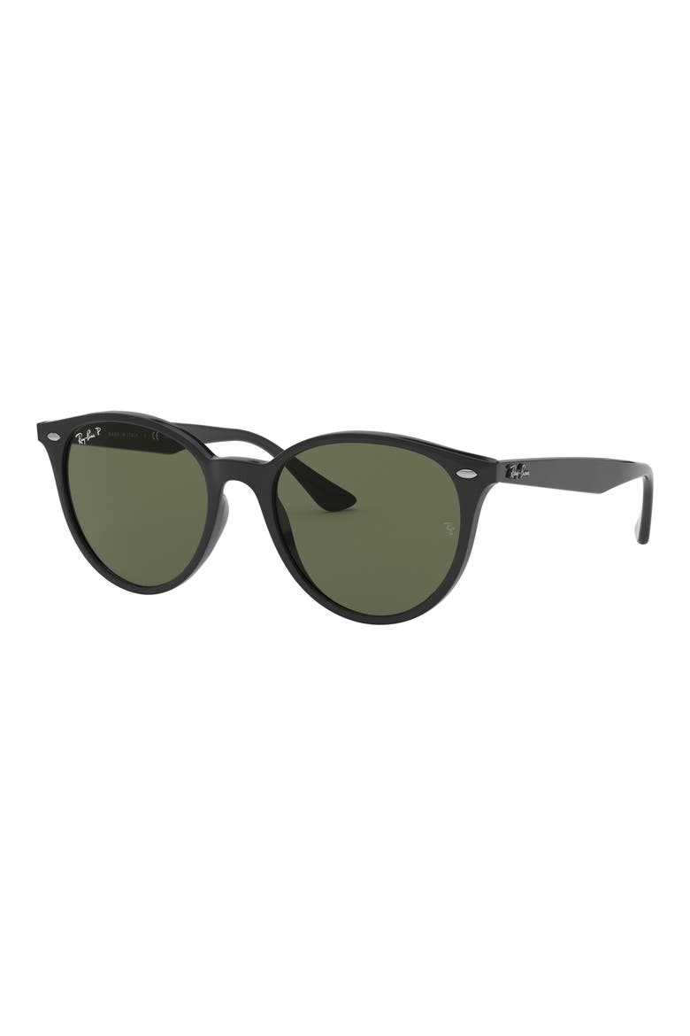 53mm Polarized Phantos Sunglasses, Alternate, color, BLACK / GREEN