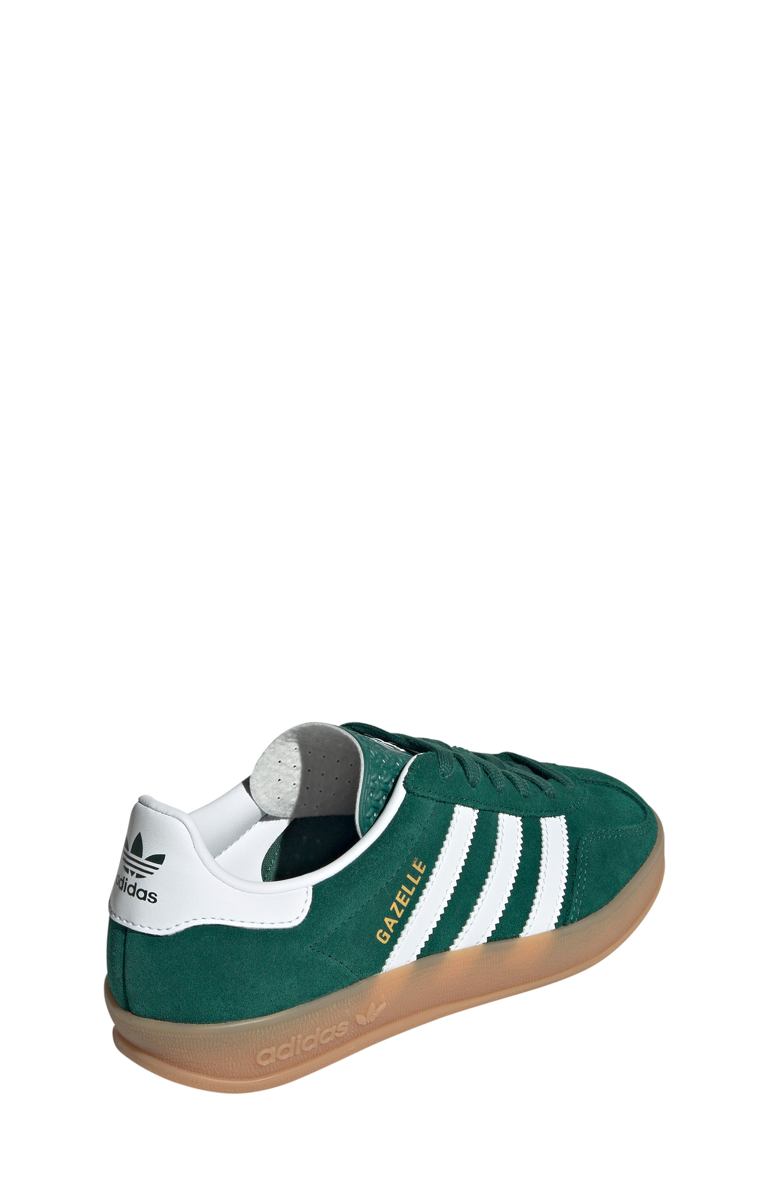 Kids' Gazelle Indoor Sneaker, Alternate, color, GREEN/ WHITE/ GUM