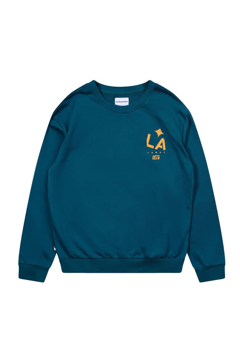 Unisex Live Breathe Futbol Green LA Galaxy Pullover Sweatshirt, Alternate, color, Green