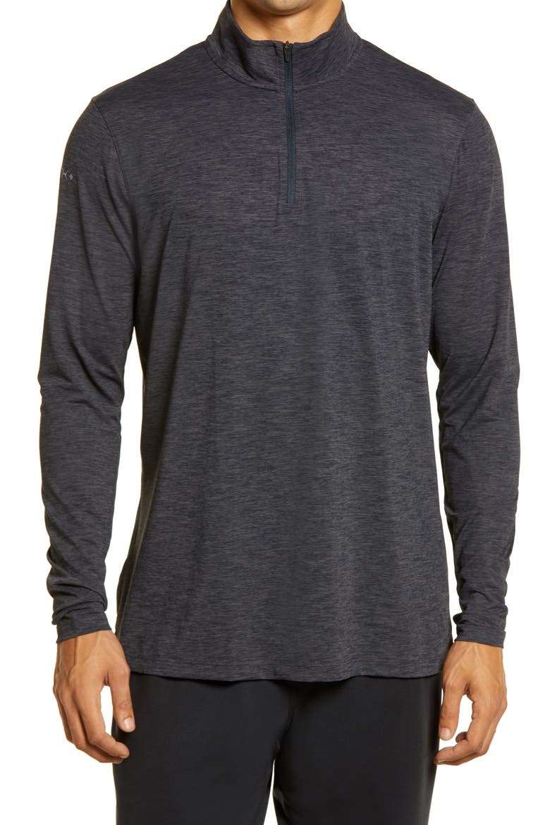 Low Pro Tech Quarter Zip Pullover, Main, color, CHARCOAL