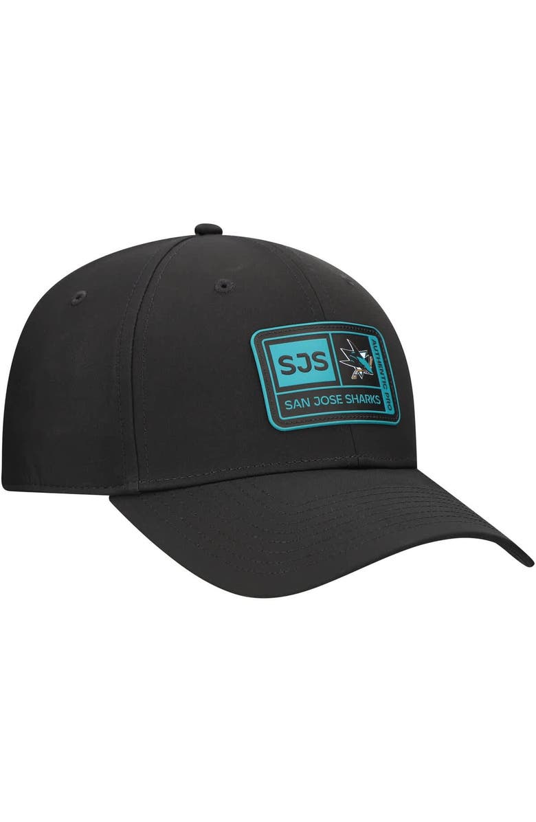 FANATICS Men's Fanatics  Black San Jose Sharks Training Camp Fitted Hat, Alternate, color, Black