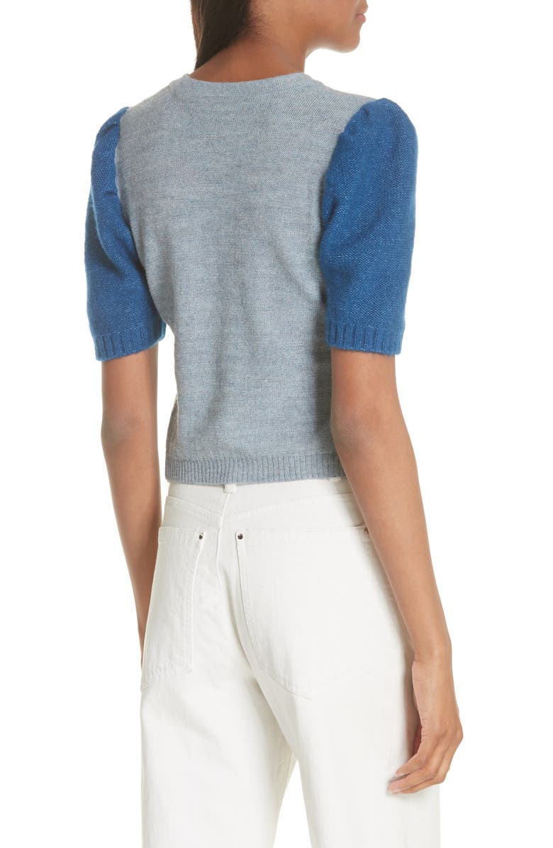 Rachel Comey Contrast Sleeve Sweater, Alternate, color, 