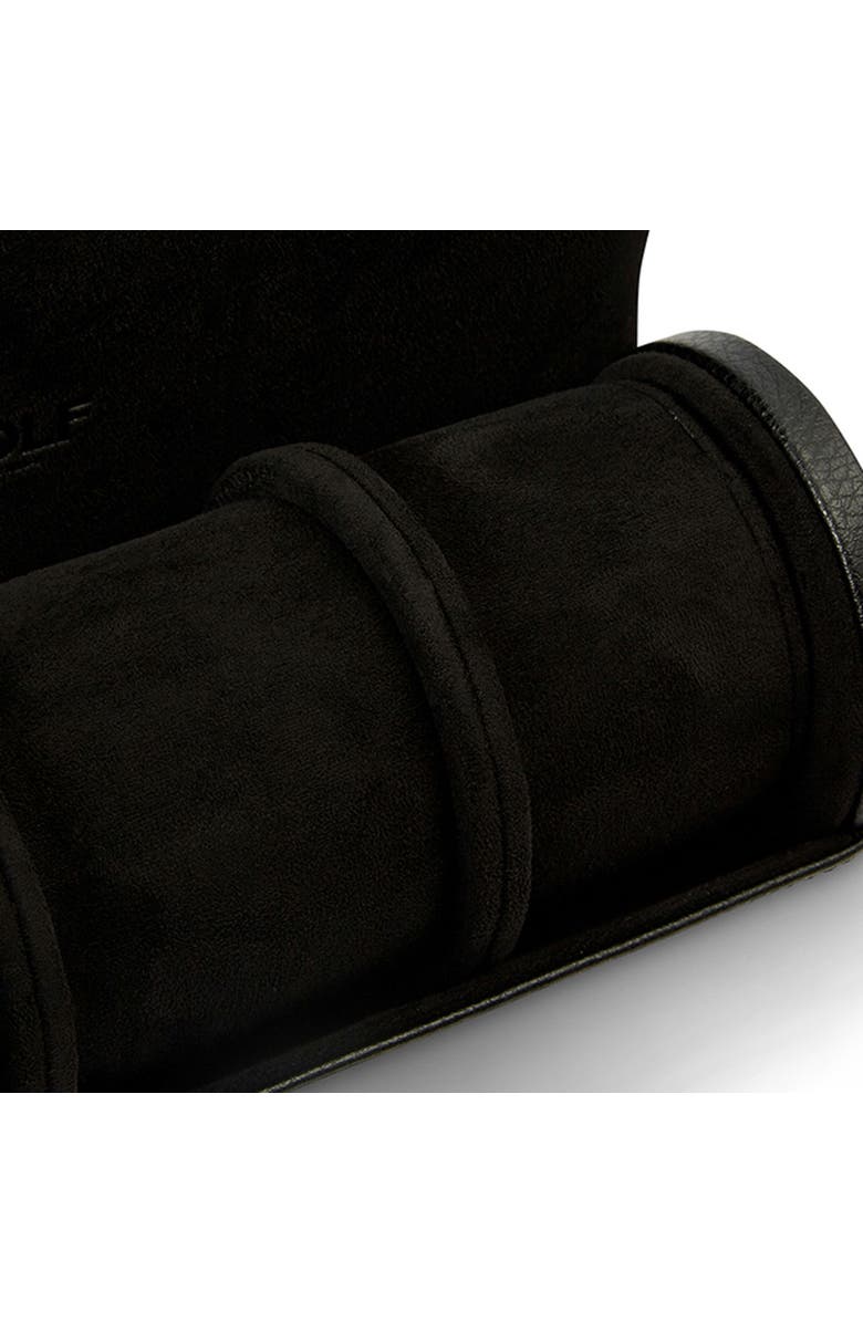 WOLF British Racing Triple Watch Roll, Alternate, color, Black