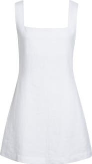 POSSE Alice Square Neck Linen Minidress