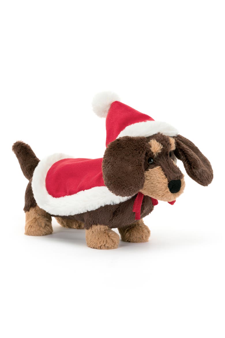Winter Warmer Otto the Sausage Dog Stuffed Animal, Main, color, MULTI