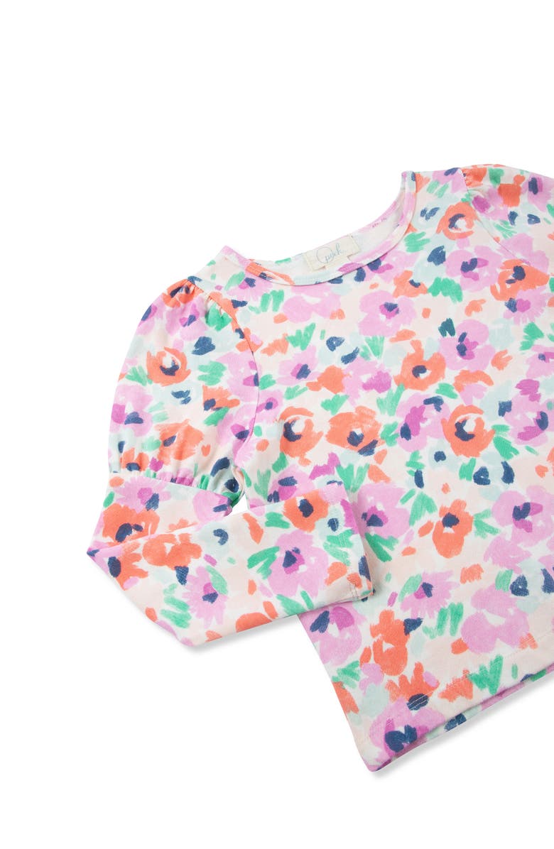 Peek Aren't You Curious Kids' Wispy Floral Cotton Top & Flare Pants Set, Alternate, color, Print