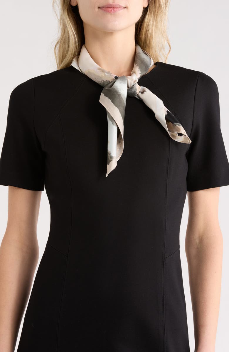 Vince Camuto Scenic Palm Print Bandanna, Main, color, Neutral