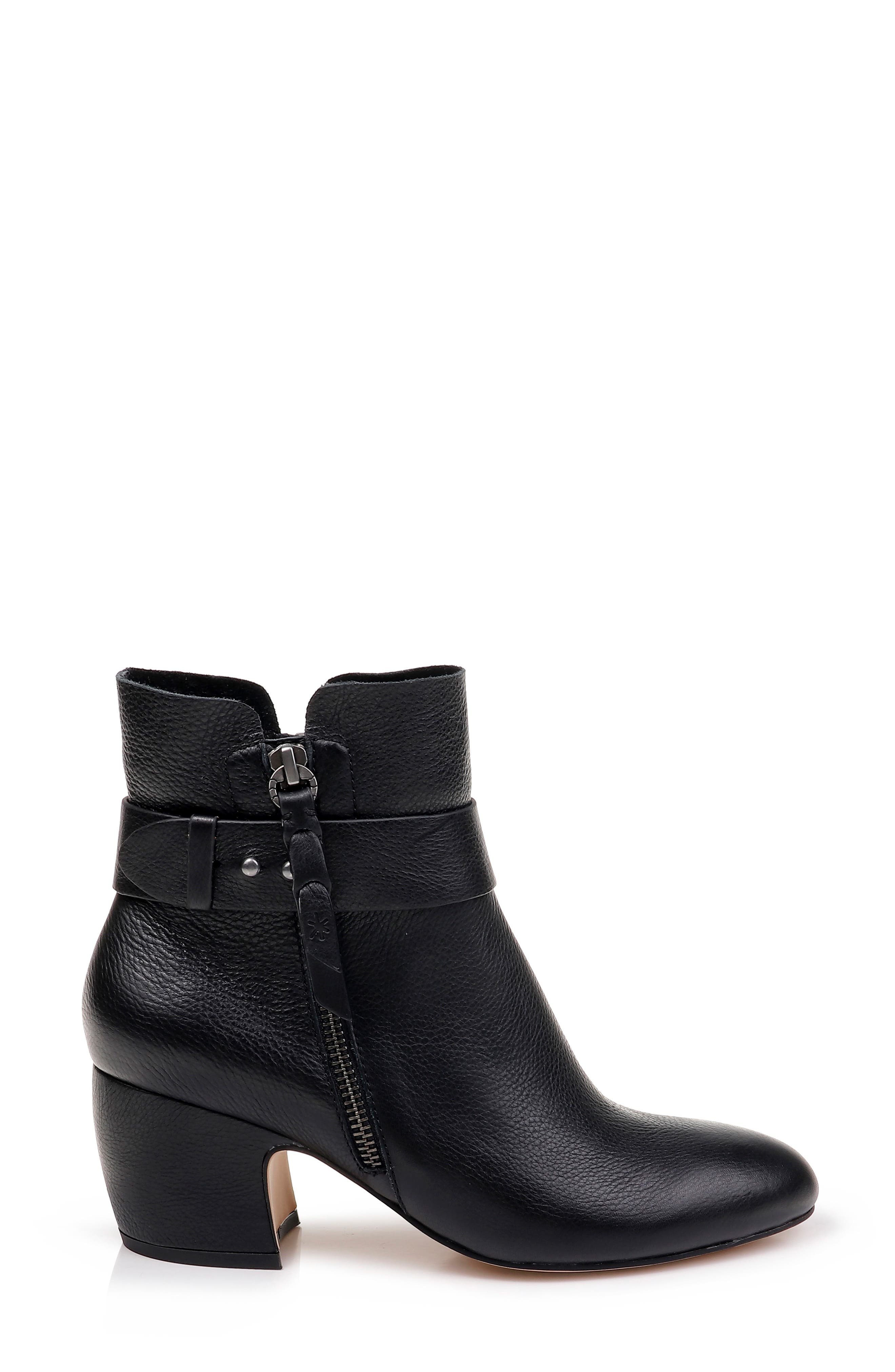Harlee Bootie, Alternate, color, BLACK LEATHER