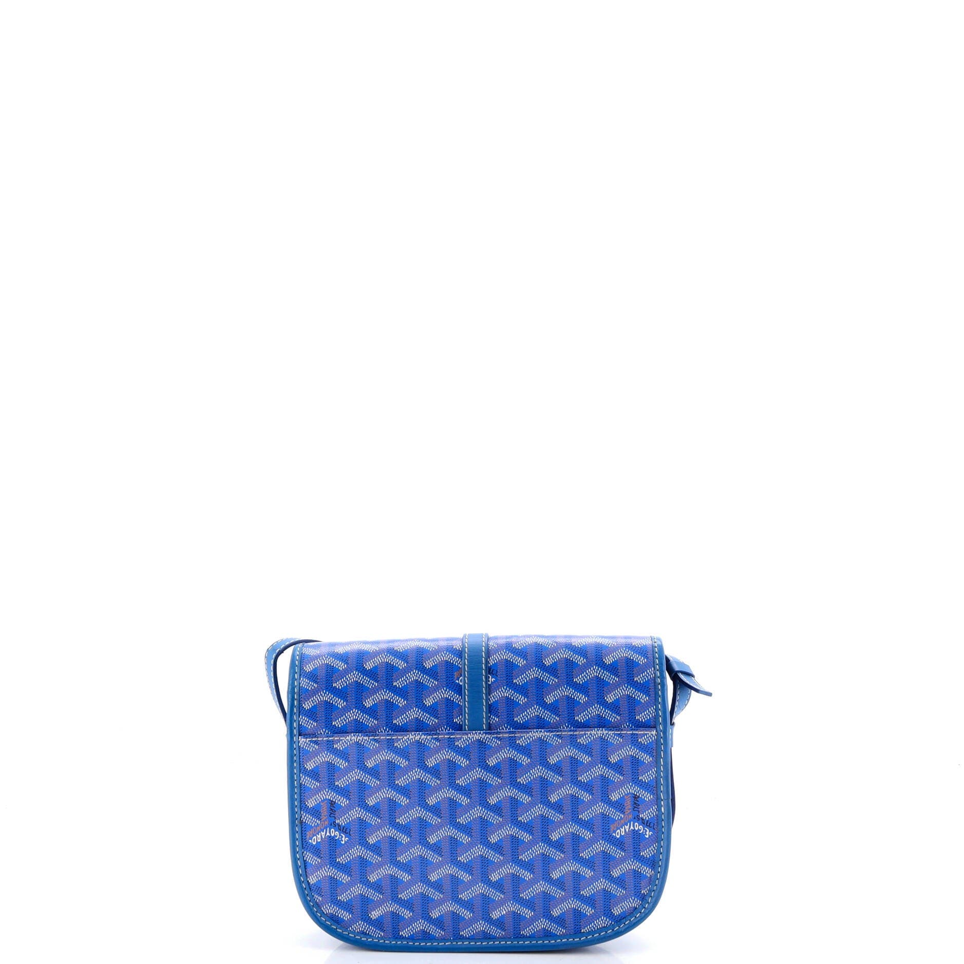 Pre-Owned Goyard Belvedere II Messenger Bag Coated Canvas PM, Alternate, color, Blue