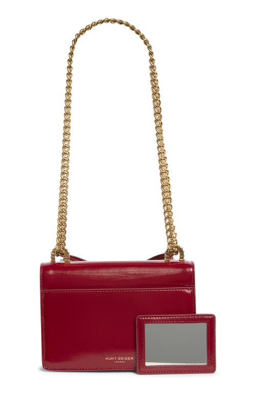 Kurt Geiger London Bow Small Shoreditch Shoulder Bag In Red