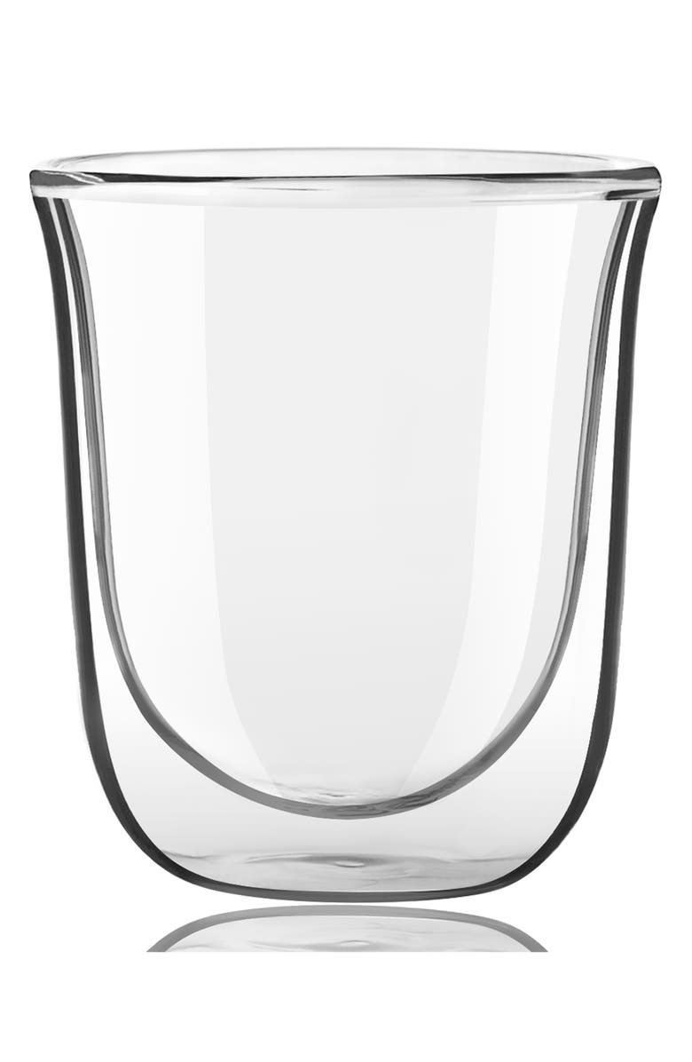 JoyJolt Javaah Set of 2 Espresso Cups, Alternate, color, Clear