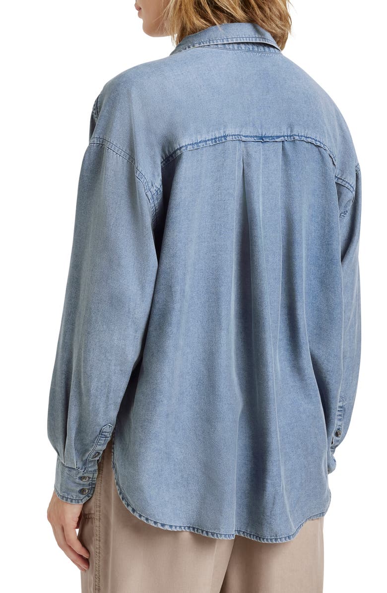 Splendid Ella Button-Down Shirt, Alternate, color, Indigo