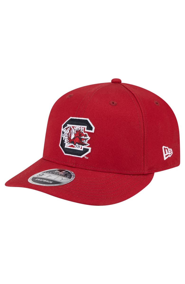 New Era Men's New Era Garnet South Carolina Gamecocks Low Profile 9FIFTY Snapback Hat, Main, color, 