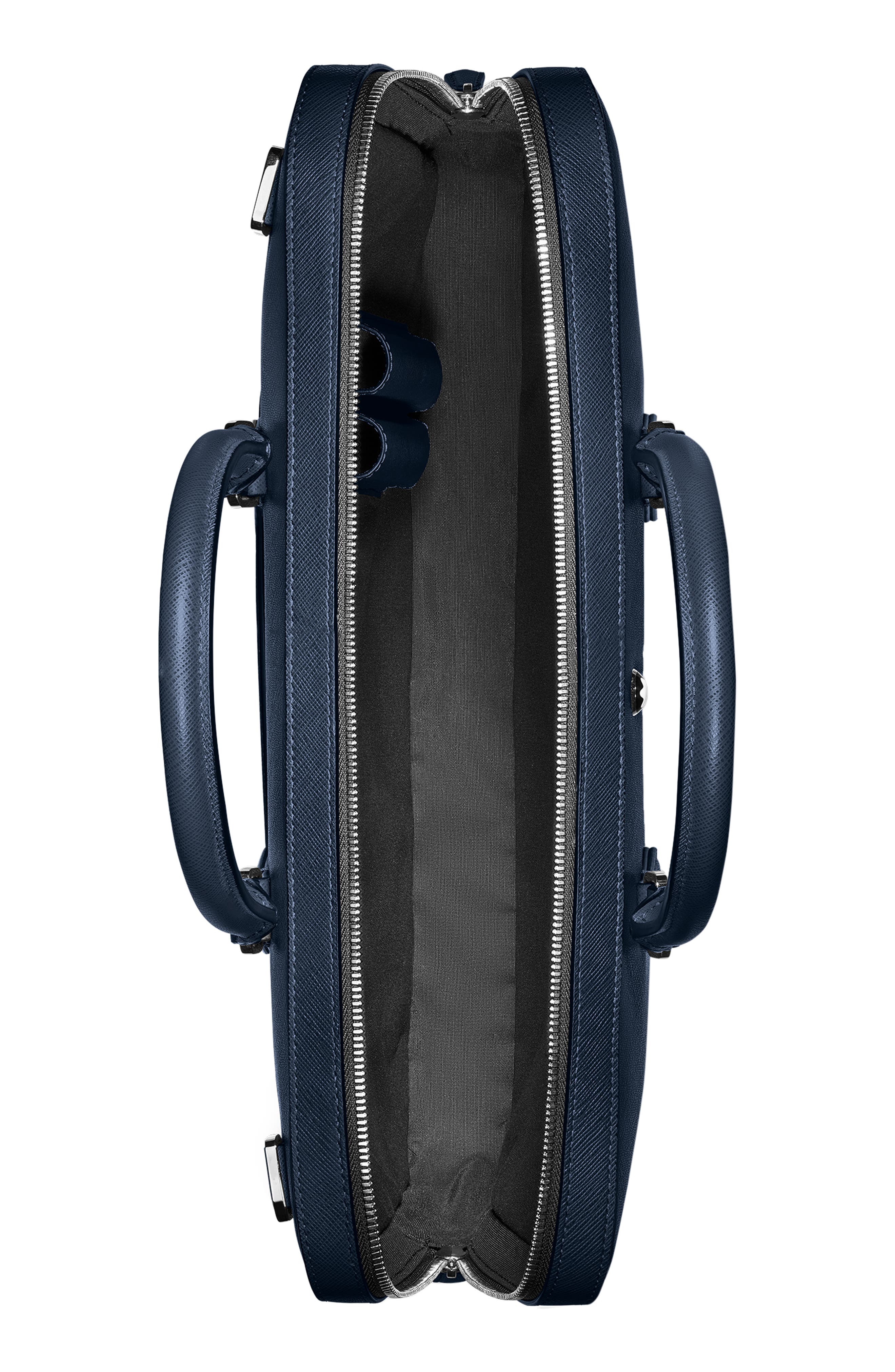 Montblanc Sartorial Leather Document Case, Alternate, color, Ink Blue