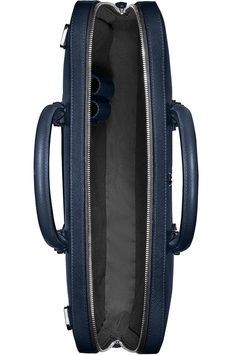 Montblanc Sartorial Leather Document Case, Alternate, color, Ink Blue