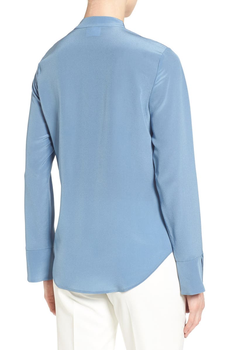 Emerson Rose Faux Wrap High/Low Silk Blouse, Alternate, color, 