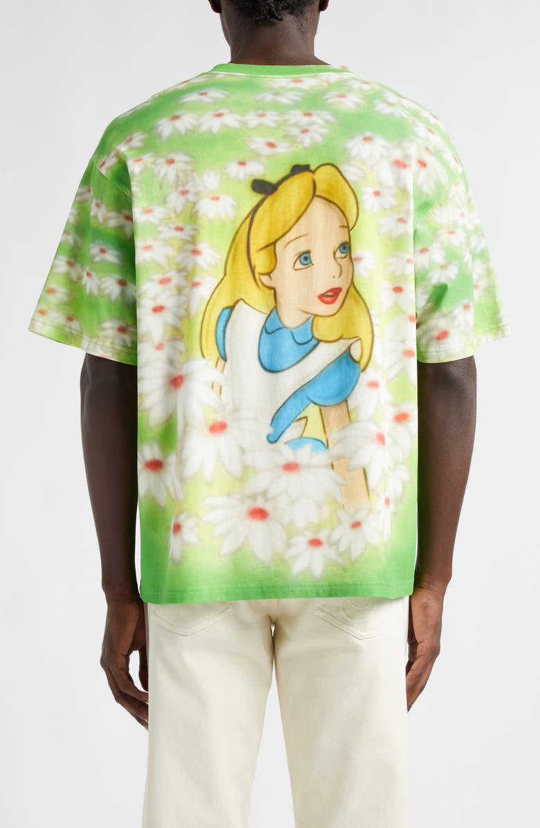 STOCKHOLM SURFBOARD CLUB x Disney 'Alice in Wonderland' Airbrush Organic Cotton Graphic T-Shirt, Alternate, color, 