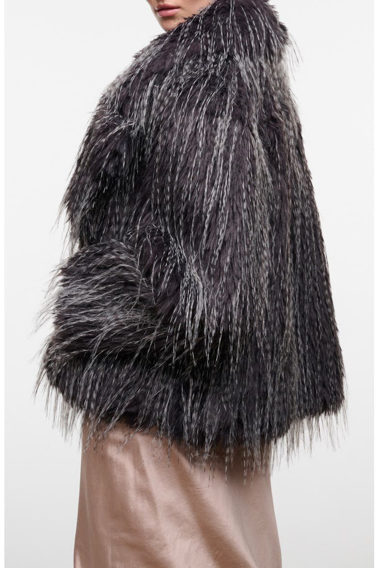 Soprano Faux Fur Jacket, Alternate, color, PORCUPINE QUILL