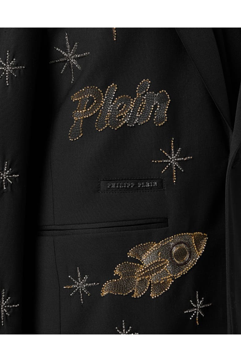 Blazer Patches Zodiac Men, Alternate, color, black