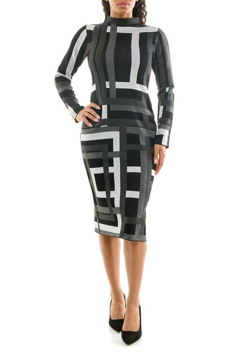 Long Sleeve Body-Con Dress