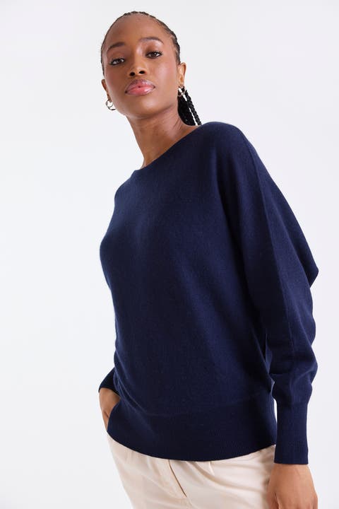 Alaia Long Sleeve 100% Cashmere Sweater