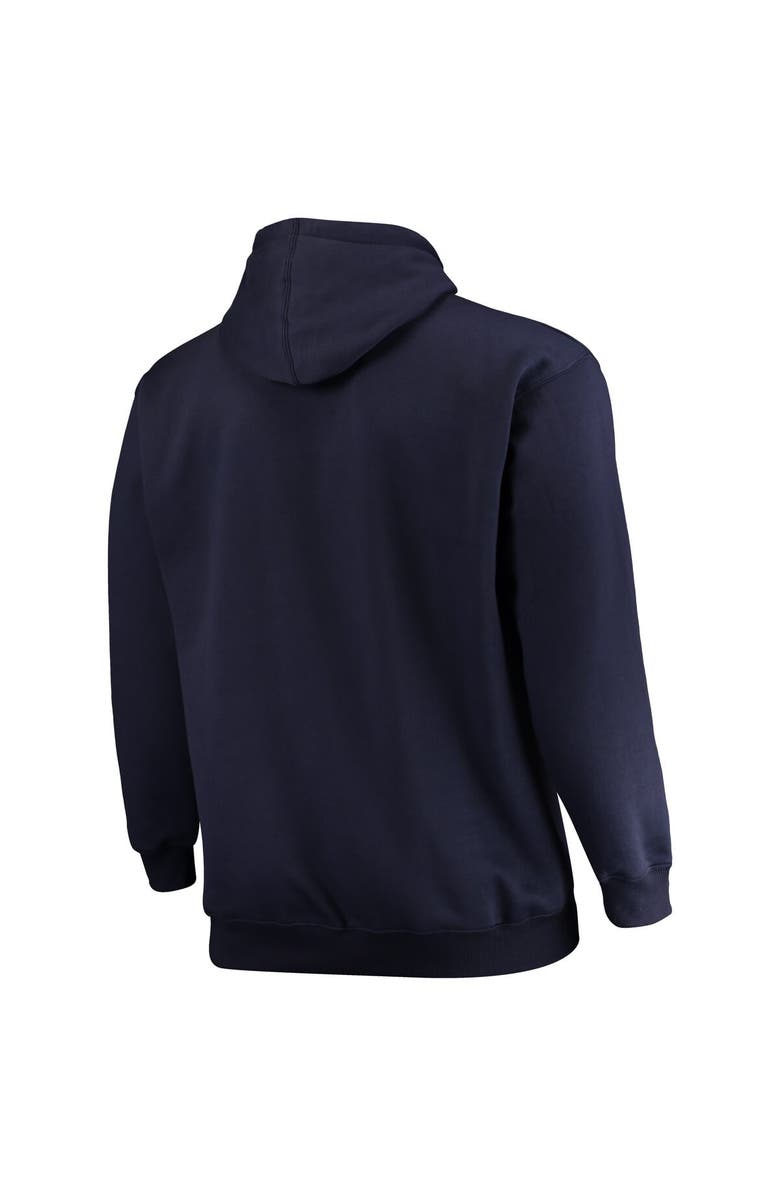 FANATICS Men's Fanatics Branded Navy Houston Texans Big & Tall Stacked Pullover Hoodie, Alternate, color, 