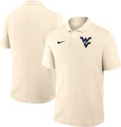 Nike Men's Nike Tan West Virginia Mountaineers Primary Logo Victory Performance Polo