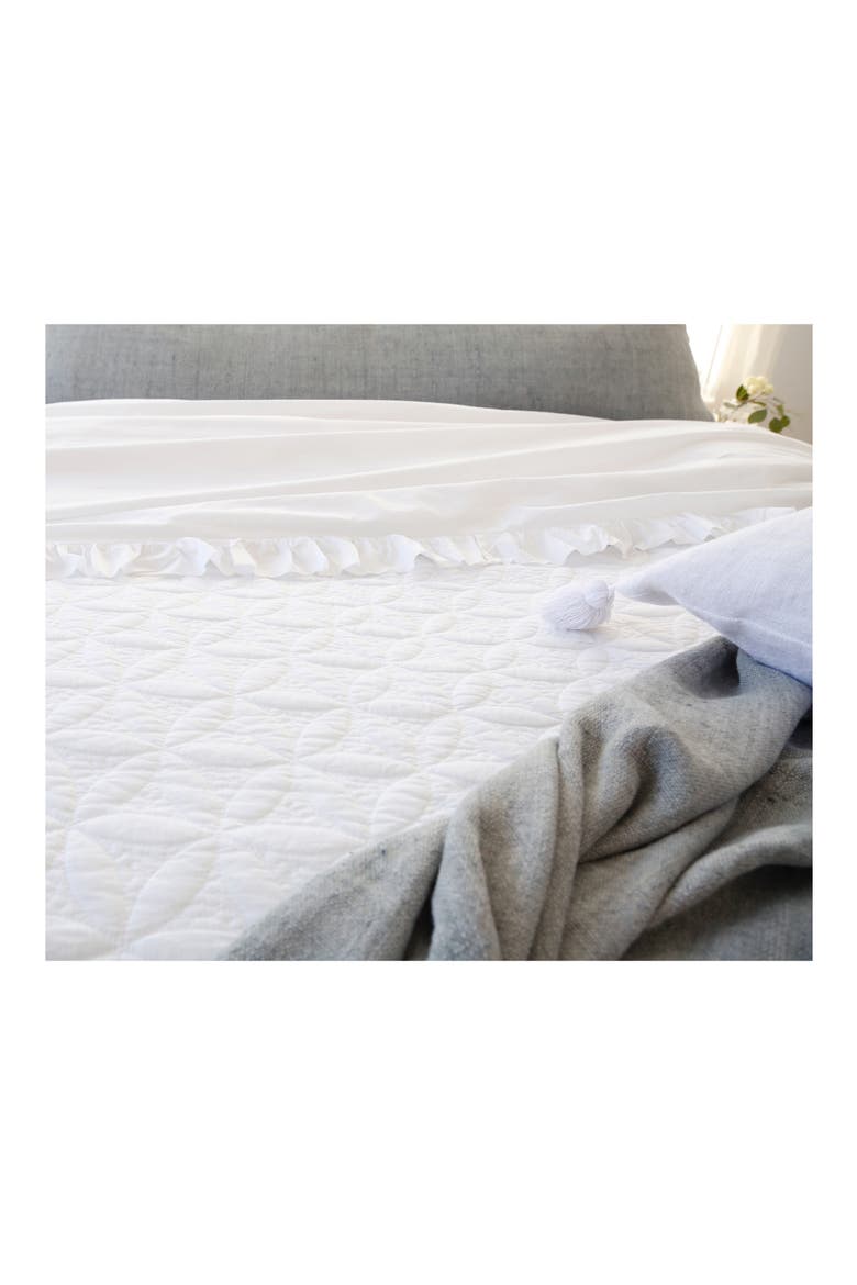 Oslo Coverlet, Alternate, color, WHITE