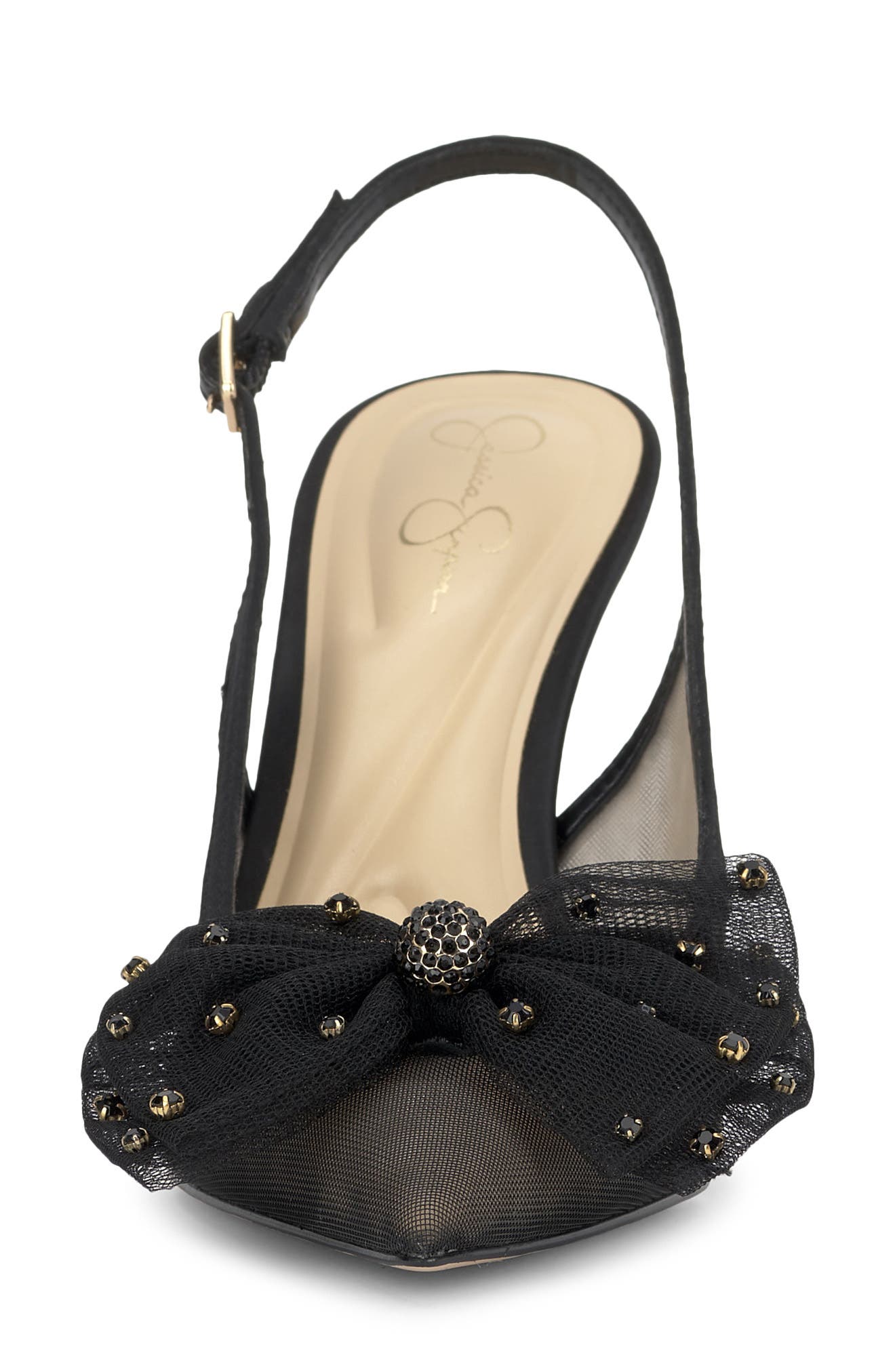 Jessica Simpson Lavilra Slingback Pointed Toe Pump, Alternate, color, Black