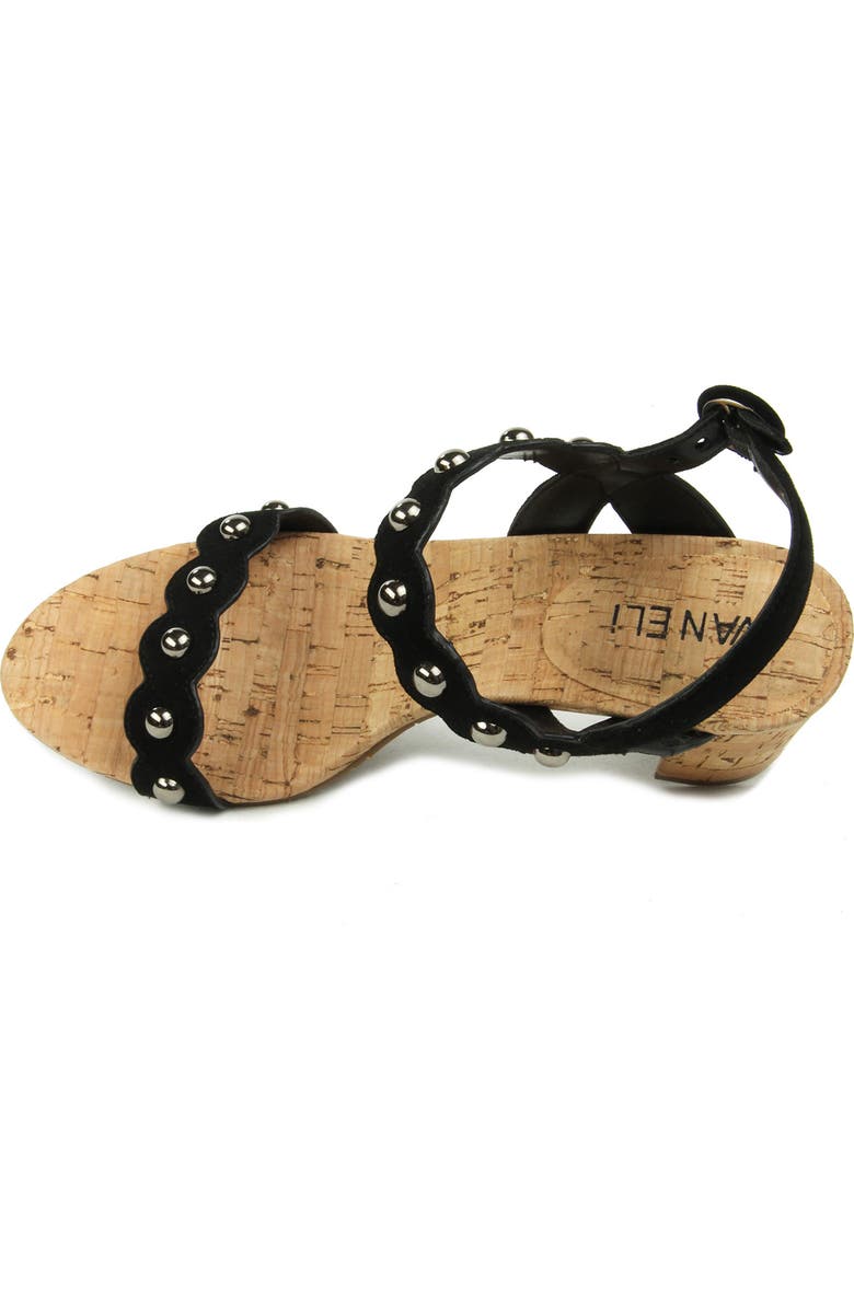 VANELi Mavis Studded Scalloped Sandal, Alternate, color,