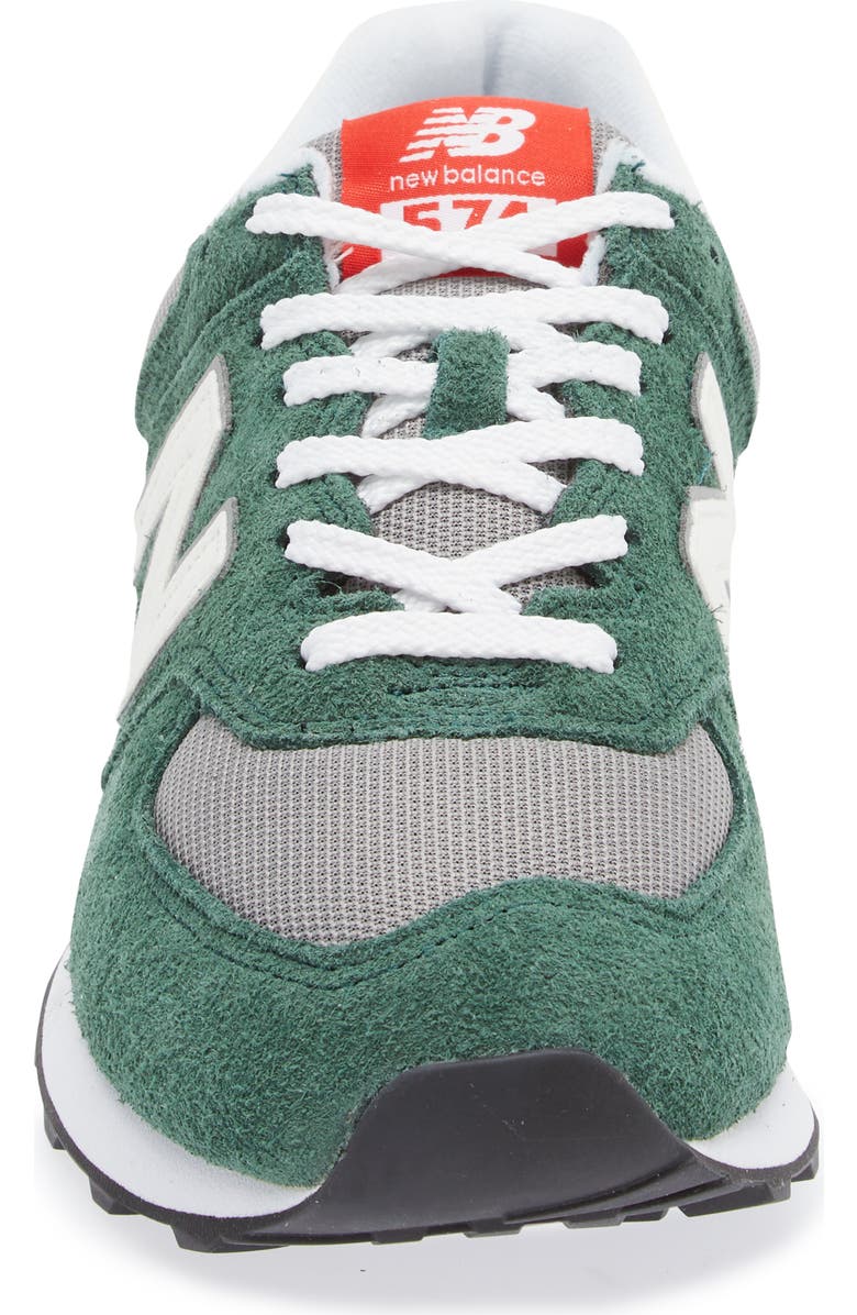 New Balance Gender Inclusive 574 Sneaker, Alternate, color, Nightwatch Green/ Sea Salt