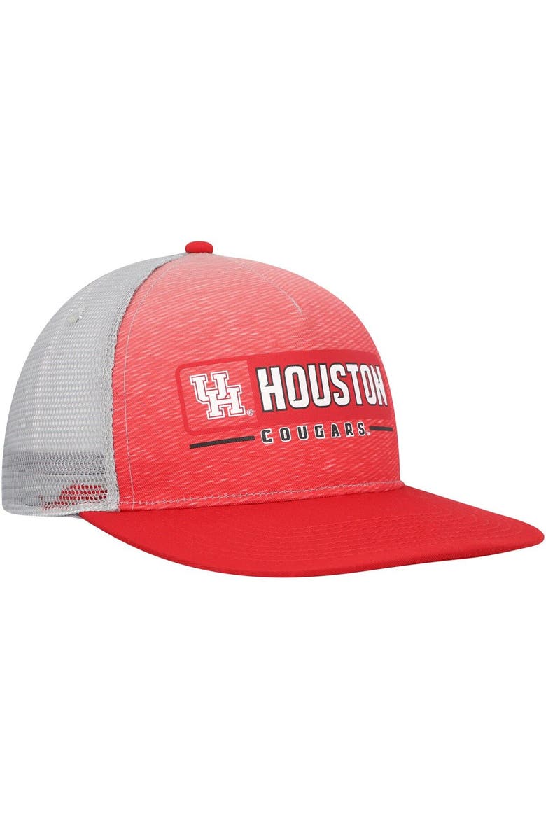 Men's Colosseum  Red/Gray Houston Cougars Snapback Hat, Alternate, color, Red